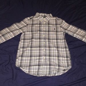 Ralph Lauren blue plaid button down.